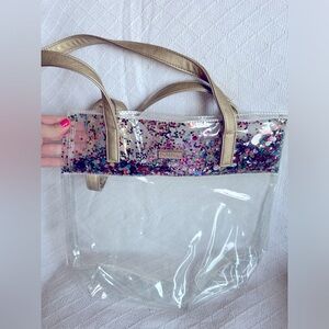 Clear Tote Bag with Free Moving Sequins